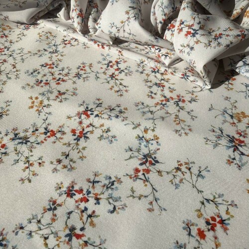 Tecido Estampado Viscoseda - Floral Delicado Miúdo Tecido Estampado Viscoseda - Floral Delicado Miúdo