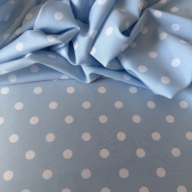 Tecido Estampado Viscoseda - POÁ Azul