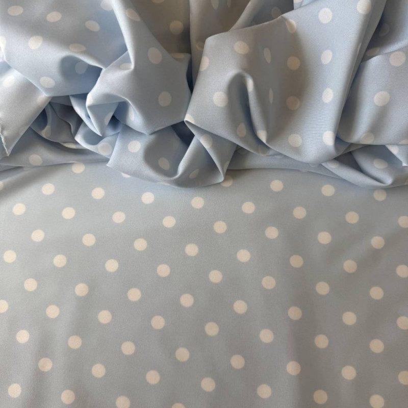 Tecido Viscoseda POÁ Azul Bebê