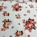 Tecido Estampado Viscoseda rosas terracota - Atacado