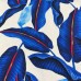 Tecido Estampado Viscoseda folhagem azul - Atacado
