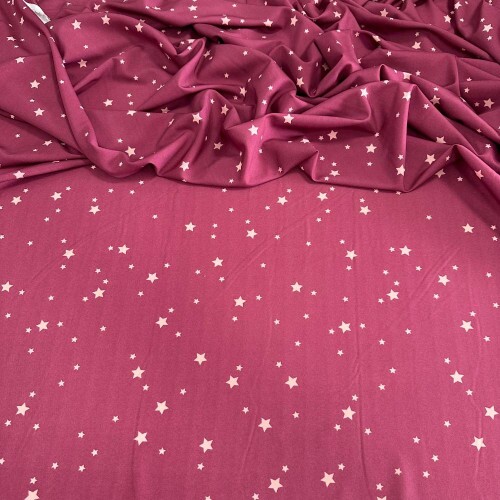 Tecido Estampado Viscoseda estrelas - Atacado