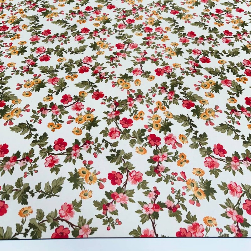 Tecido Estampado Viscoseda floral colors 2 - Atacado