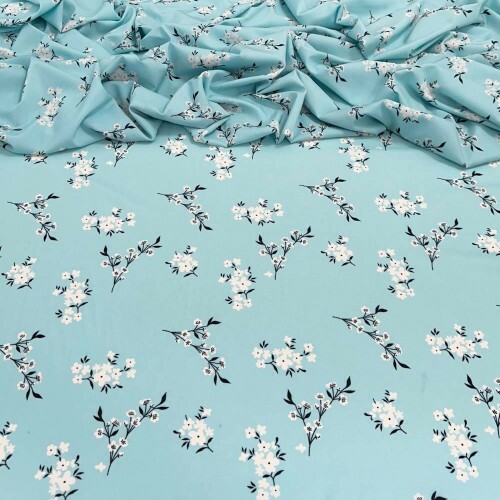 Tecido Estampado Viscoseda floral solto 3 - Atacado