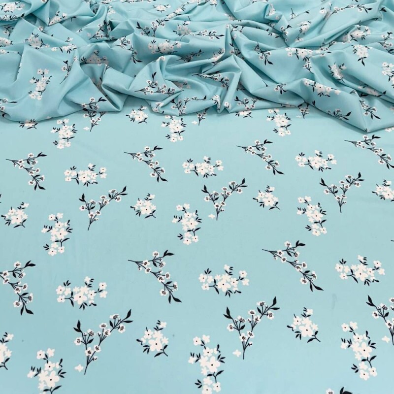 Tecido Estampado Viscoseda floral solto 3 - Atacado