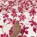 Tecido Estampado Viscoseda floral magenta  - Atacado