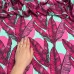 Tecido Estampado Viscoseda folhagem pink - Atacado