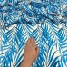 Tecido Estampado Viscoseda folhagem azul 2 - Atacado