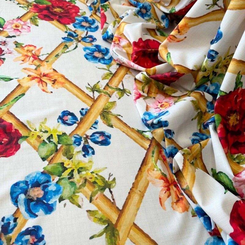 Tecido Estampado Viscoseda  479 - Atacado