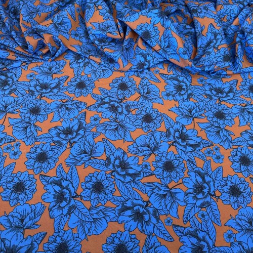Tecido Estampado Viscoseda  514 - atacado