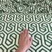  Tecido Estampado Viscose com Linho geometrico