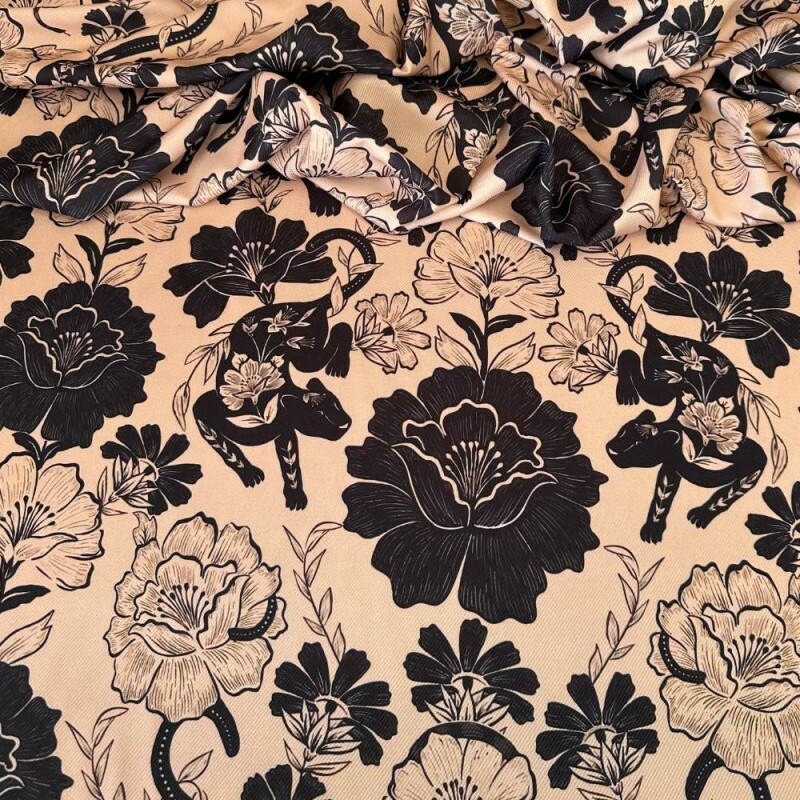 Tecido Estampado Crepe Evolve 263