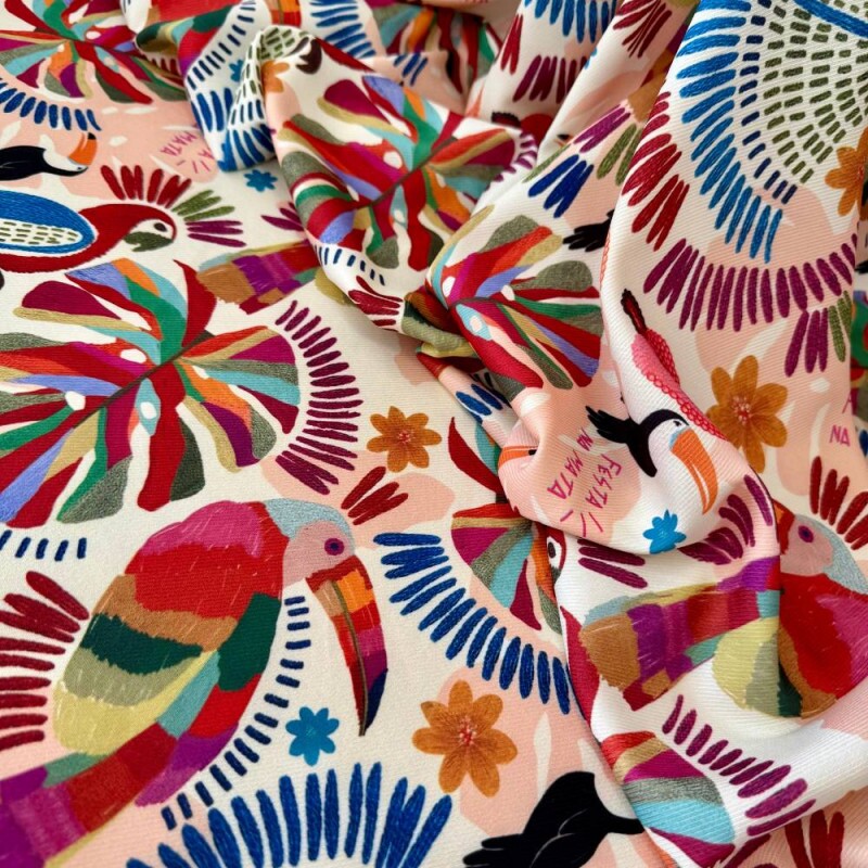 Tecido Estampado Crepe Evolve 266