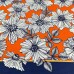 Tecido Estampado Crepe Evolve margaridas brancas - atacado