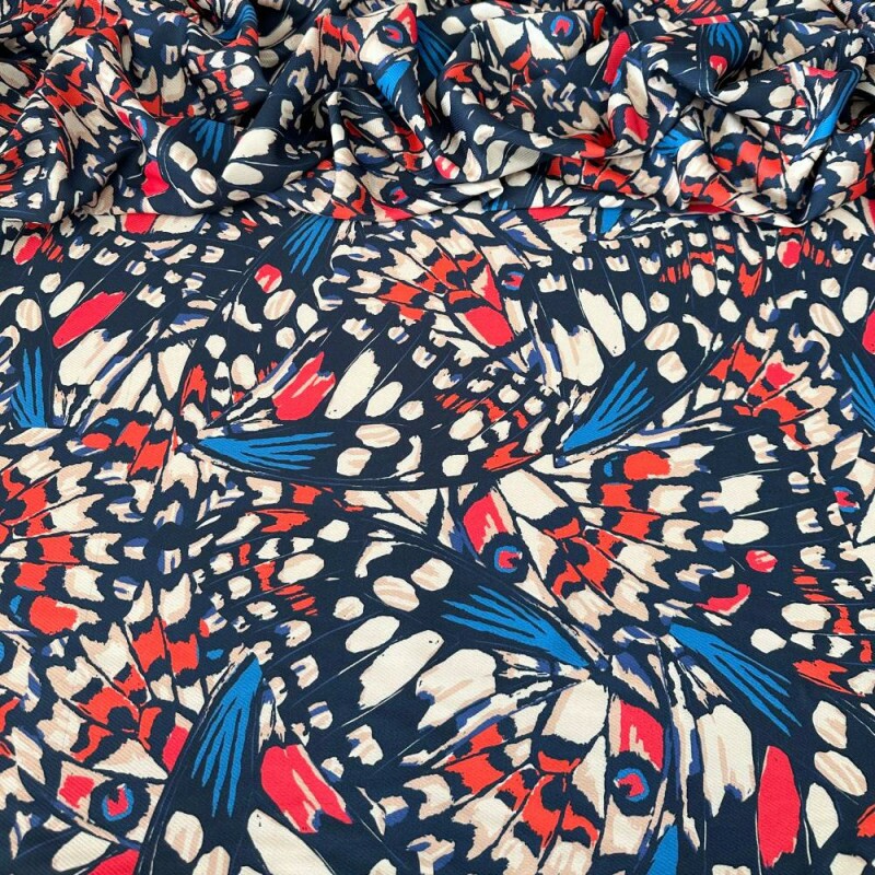 Tecido Estampado Crepe Evolve 239 - atacado