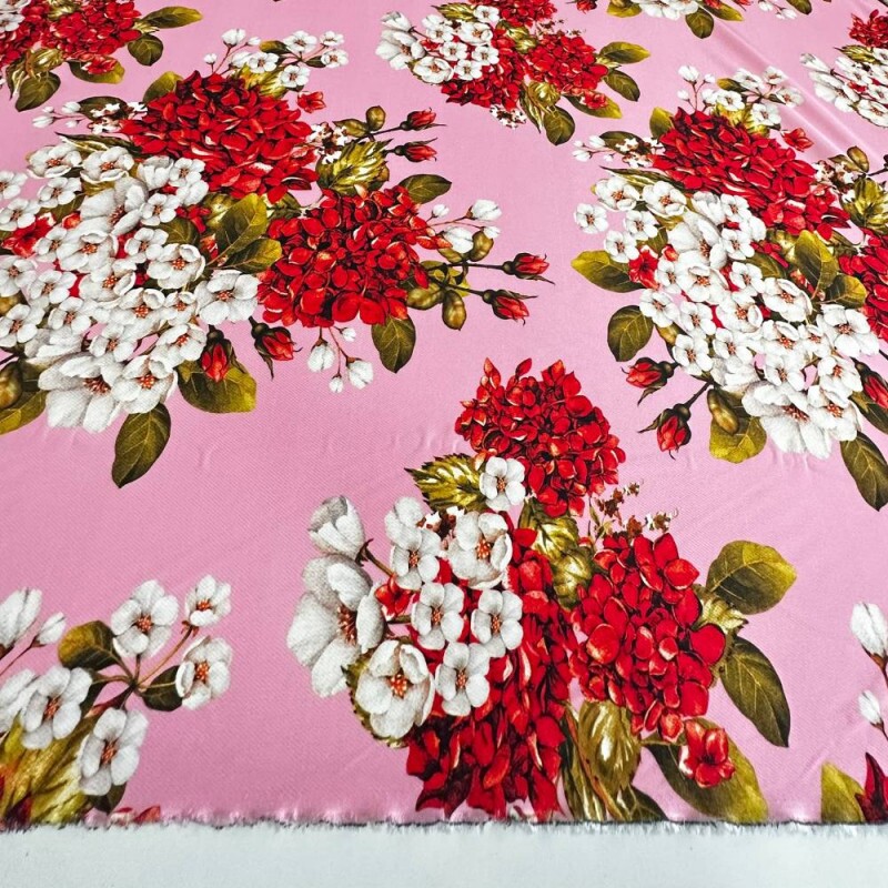 Tecido Estampado Crepe Evolve flores 2