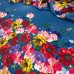 Tecido Estampado Crepe Evolve barrado de flores pintadas - atacado