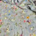 Tecido Estampado Crepe Evolve flores azuis 2