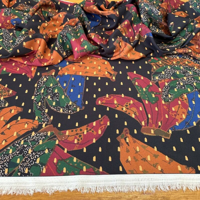 Tecido Estampado Crepe Evolve 228 - Atacado