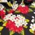 Tecido Estampado Crepe Evolve flores vermelhas 2