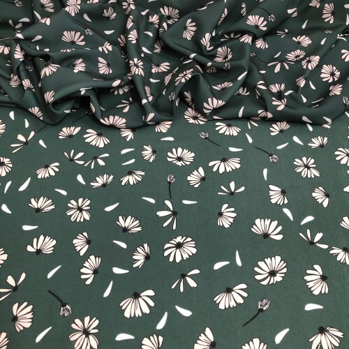 Tecido Estampado Viscoseda bem me quer - Atacado
