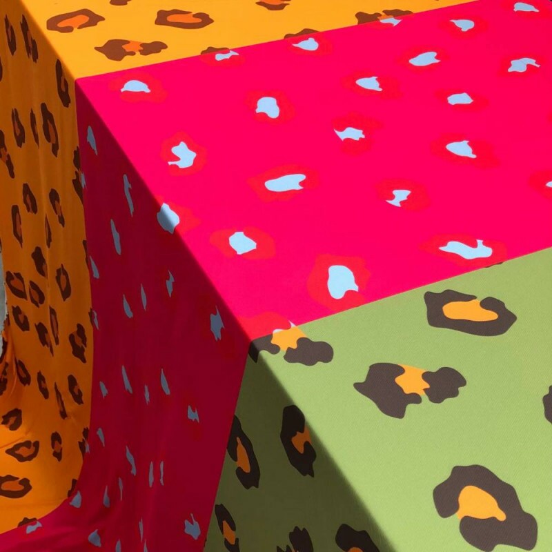 Tecido Estampado Crepe Evolve animal print colors 2