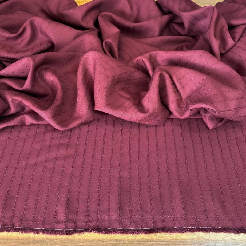  Tecido Viscose Supreme Bordado Marsala